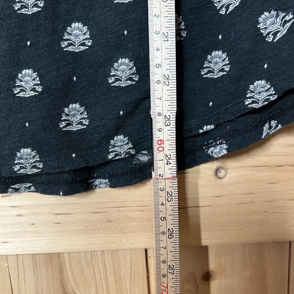 Lucky Brand Bundle Womens Large Black Navy Boho Tops Floral Embroidered Print L - Picture 9 of 16